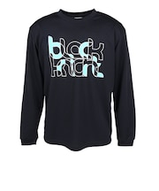 バドミントンウェア ドライ長袖Tシャツ T-6201U-BLA