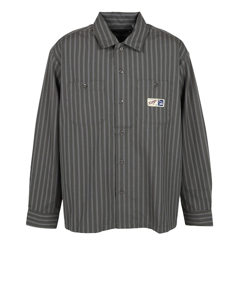 【XLARGE】 ストライプ ラガーシャツ エクストララージ（XLARGE）ストライプ ワーク シャツ 101253014005