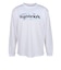 バドミントンウェア ドライ長袖Tシャツ T-6202U-WHT