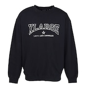 エクストララージ（XLARGE）BRIDGE LOGO クルーネック スウェット 101253012011-BLACK
