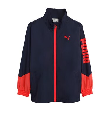 プーマ（PUMA）ボーイズ アクティブ スポーツトリコット ライニング ウーブン ジャケット 529553 06 NVY
