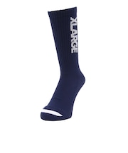 エクストララージ（XLARGE）STANDARD ロゴソックス 101254054002-NAVY