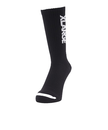 エクストララージ（XLARGE）STANDARD ロゴソックス 101254054002-BLACK
