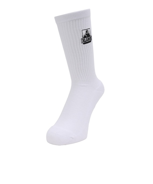 エクストララージ（XLARGE）OG EMB ソックス 101254054003-WHITE