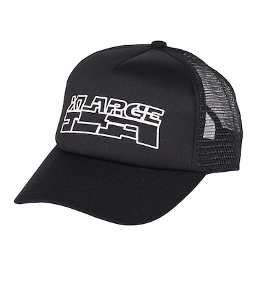 エクストララージ（XLARGE）帽子 LA メッシュキャップ 101263051001-BLACK