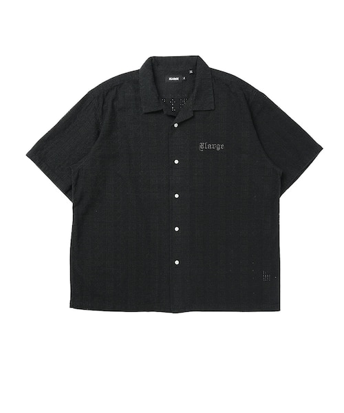 エクストララージ（XLARGE）半袖レースシャツ 101262014005-BLACK