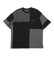 エクストララージ（XLARGE）パッチワーク 半袖Tシャツ 101262011004-BLACK