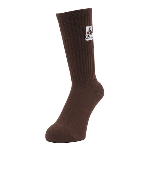 エクストララージ（XLARGE）OG EMB ソックス 101254054003-BROWN