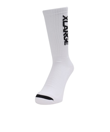 エクストララージ（XLARGE）STANDARD ロゴソックス 101254054002-WHITE