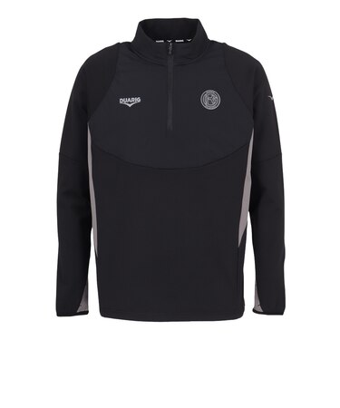 デュアリグ（DUARIG）サッカーウェア 中綿ハーフジップ 6F0001-SCWR-741GH BLK