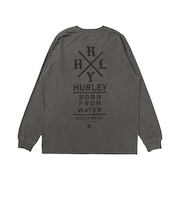 ハーレー(HURLEY)ピグメント オーバーサイズ ロングスリーブTシャツ MCLS262031-BLK