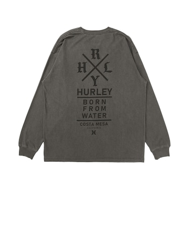 ハーレー（HURLEY）ピグメント オーバーサイズ ロングスリーブTシャツ MCLS262031-BLK