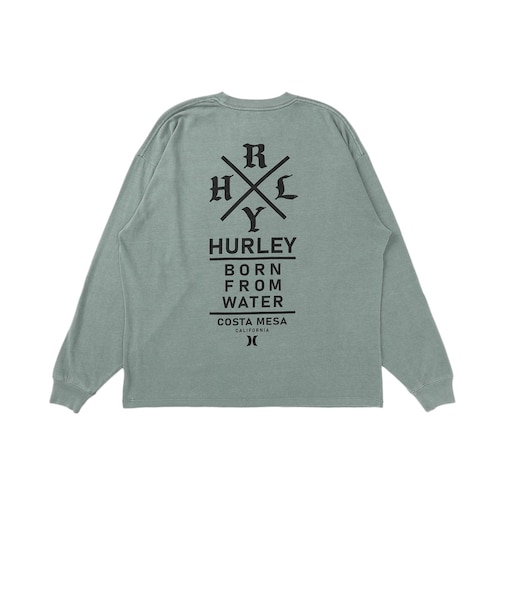 ハーレー（HURLEY）ピグメント オーバーサイズ ロングスリーブTシャツ MCLS262031-MSG