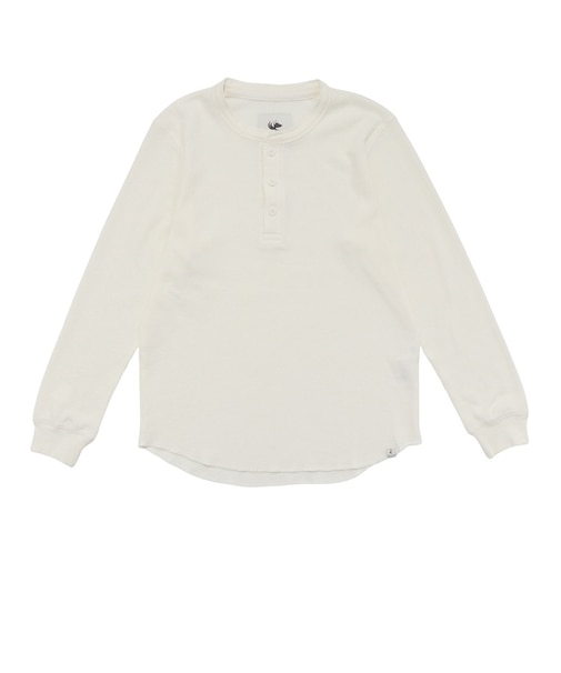 エルケクス（ELKEX）ワッフル ヘンリー 長袖Tシャツ EKM6FA0056 OWHT