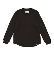 エルケクス(ELKEX)ワッフル ヘンリー 長袖Tシャツ EKM6FA0056 BRN