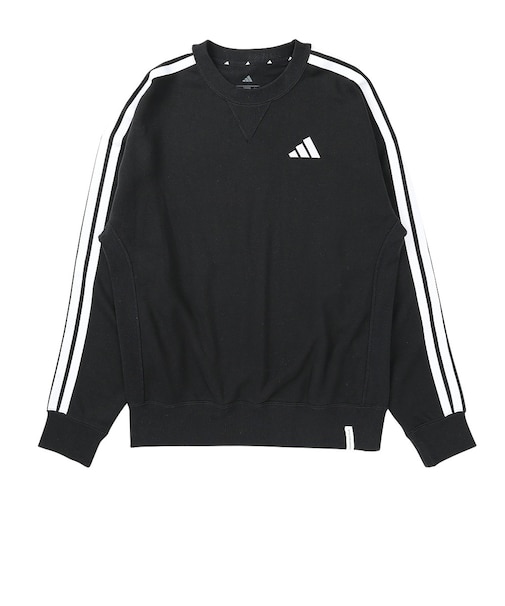 アディダス（adidas）エッセンシャルズ プラス ルーズフィット スリーストライプス フレンチテリー スウェットシャツ TS673-KF3714