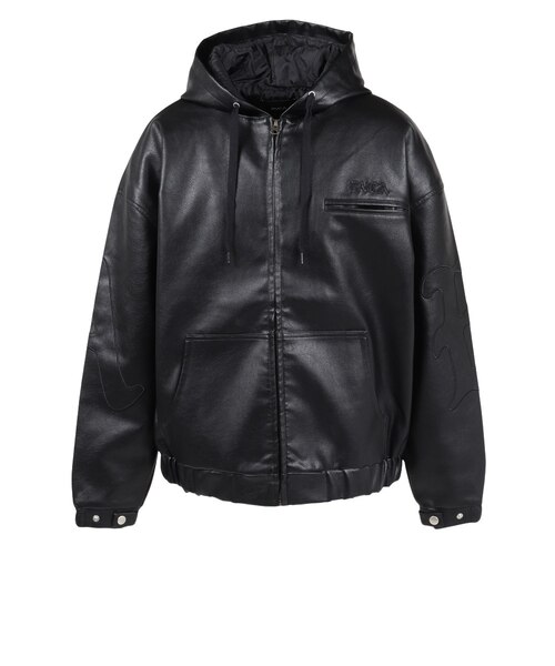 ルーカ（RVCA）BACK SIDE ARCH OE ACTIVE フェイクレザージャケット