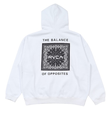 ルーカ（RVCA）BANDANA BALANCE CRAST HD パーカー BG042003 WHT