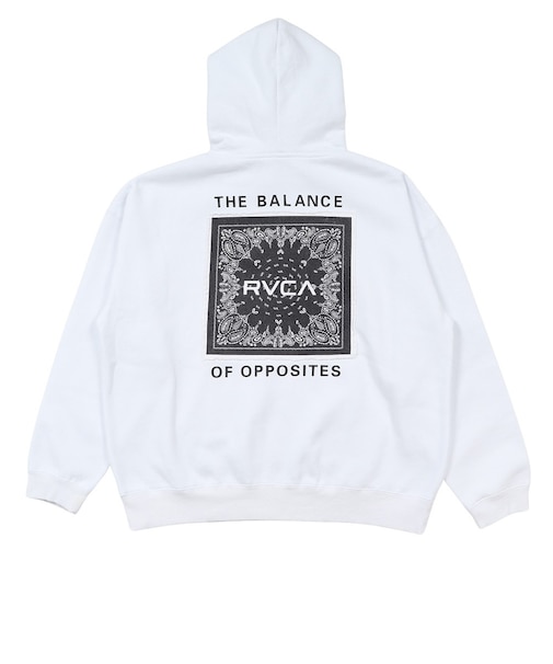 ルーカ（RVCA）BANDANA BALANCE CRAST HD パーカー BG042003 WHT