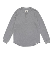 エルケクス(ELKEX)ワッフル ヘンリー 長袖Tシャツ EKM6FA0056 MGRY