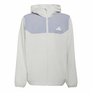 アディダス(adidas)ジュニア トレーニング レギュラーフィット 起毛トリコット裏地 ウーブン フルジップ パーカー ZF812-KU6496