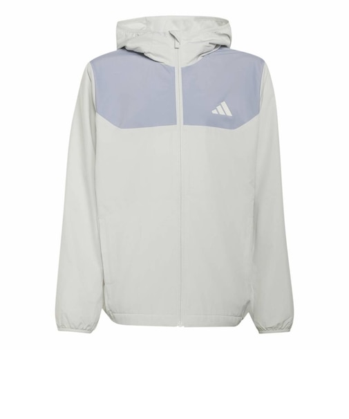 アディダス（adidas）ジュニア トレーニング レギュラーフィット 起毛トリコット裏地 ウーブン フルジップ パーカー ZF812-KU6496