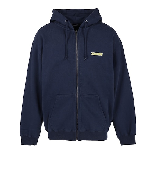 エクストララージ（XLARGE）OLD OG ジップ フーデッド スウェットシャツ 101263012004-NAVY