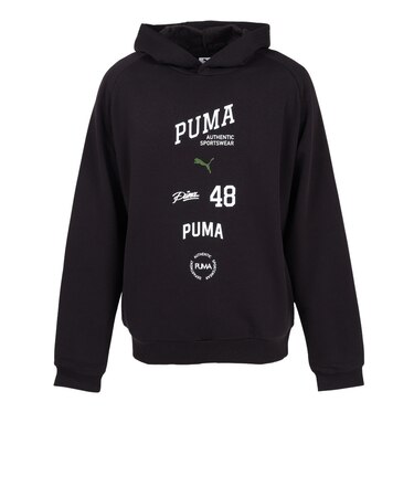 プーマ（PUMA）ESS エレベーテッド ミックス ロゴ フーディ 638544 01 BLK