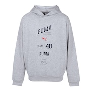 プーマ（PUMA）ESS エレベーテッド ミックス ロゴ フーディ 638544 04 LGRY