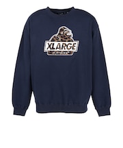エクストララージ(XLARGE)SLANTED OG クルーネックスウェット 101263012001-NAVY
