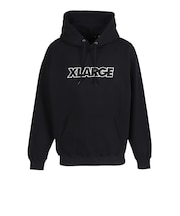 エクストララージ（XLARGE）STANDARD LOGO フーデッド スウェットシャツ 101263012003-BLACK
