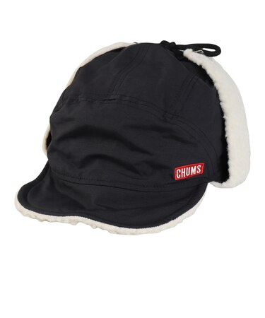 チャムス（CHUMS）耳当て付き帽子 ボアフリース キャンピングボアロシアンキャップ CH05-1387-K001 ブラック ユニセックス