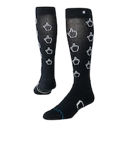 スタンス（STANCE）スノーボード スキー用ソックス カーソル ミッド ポリ スノー A758C26CUR BLK