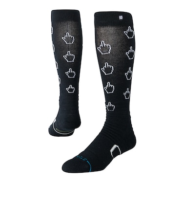 スタンス（STANCE）スノーボード スキー用ソックス カーソル ミッド ポリ スノー A758C26CUR BLK
