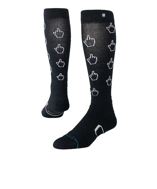 スタンス（STANCE）スノーボード スキー用ソックス カーソル ミッド ポリ スノー A758C26CUR BLK