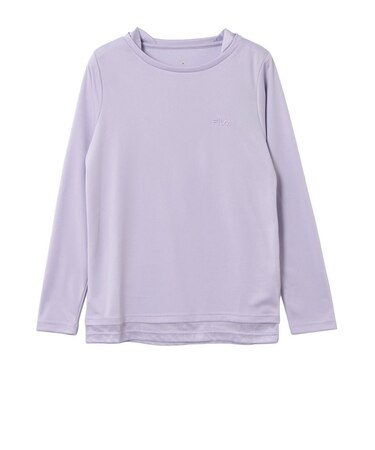 フィラ（FILA）テニスウェア レディース 長袖フェイクTシャツ CE6FAW047-LAV