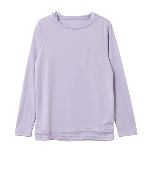 フィラ（FILA）テニスウェア レディース 長袖フェイクTシャツ CE6FAW047-LAV