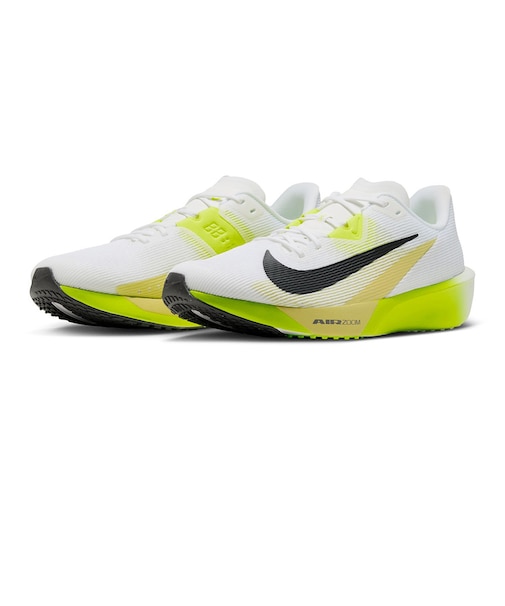 ナイキ（NIKE）ランニングシューズ トレーニングシューズ 部活 エア ズーム ライバルフライ 4 ホワイト イエロー FV6040-106 スポーツ シューズ