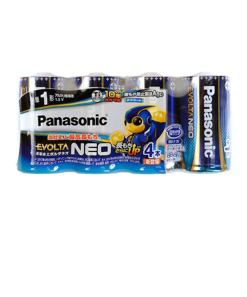 パナソニック（Panasonic）乾電池 エボルタ ネオ 単1形 4本パック
