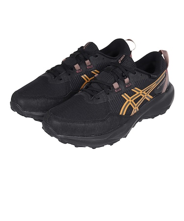 アシックス(ASICS)ランニングシューズ トレランシューズ ゲル ベンチャー 11 ウォータープルーフ ブラック オレンジ 1011C159.002 アウト…