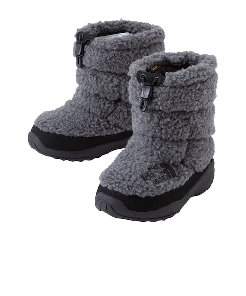 ザ・ノース・フェイス(THE NORTH FACE)ジュニア ブーツ ヌプシ ブーティ VII フリース グレー NFJ52373 MK ウィンターブーツ ボ…