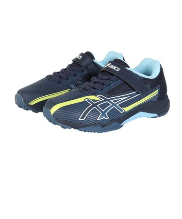アシックス(ASICS)ジュニアスポーツシューズ ベルクロ ベルト付き スニーカー レーザービーム SK-MG-B ネイビー 1154a211.402 スポー…