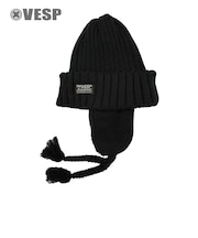 ベスプ（VESP）帽子 Ear Boa ニット ビーニー VPMB1040BK