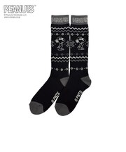 ベスプ（VESP）Peanuts コラボレーション ニット ソックス SNMK1008BK