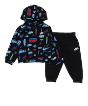 ナイキ（NIKE）トドラー オールオーバープリントフーディー スウェットパンツ 上下セット 76P203-023