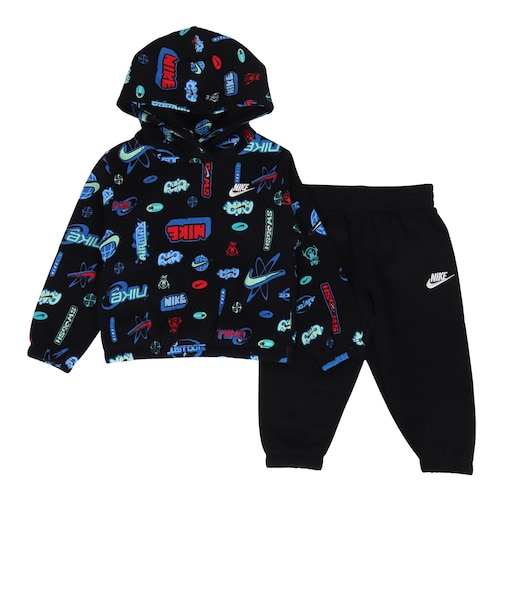 ナイキ（NIKE）トドラー オールオーバープリントフーディー スウェットパンツ 上下セット 76P203-023