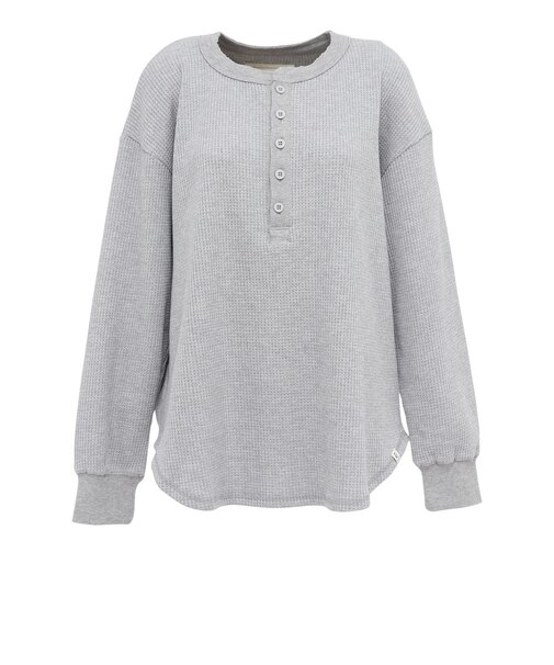 エルケクス（ELKEX）ワッフルヘンリー長袖Tシャツ EKL6FA0051 MGRY