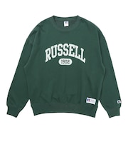 ラッセル(RUSSELL)裏毛 アーチ 1902 クルーネックスウェット RBM26F0002 DGRN