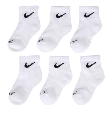 ナイキ（NIKE）ジュニア NHB BASIC QUARTER ソックス 6足組 RN0018-001