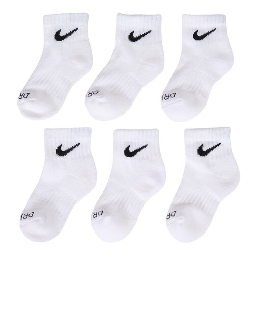 ナイキ（NIKE）ジュニア NHB BASIC QUARTER ソックス 6足組 RN0018-001